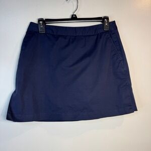 Adidas Golf Skirt Womens 6 Navy Blue Stretch Athletic Built-in Shorts Stretch